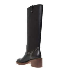 Chloé Evening Leather Boots -Urban Shoes World 015e2b9e5484714e1b38e8fbf0381e5a