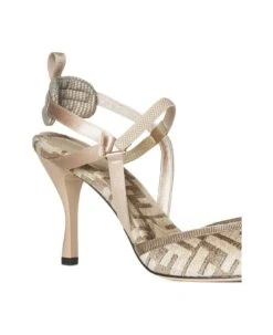 FENDI Monogram Jacquard Pointed-toe Pumps -Urban Shoes World 01f5042dbedc9af61a36dd1f14196395