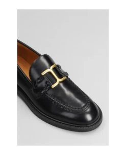 Chloé Mercie Loafers In Black Leather -Urban Shoes World 06d4fb53a51ef955d8d869d0c6f49c8e