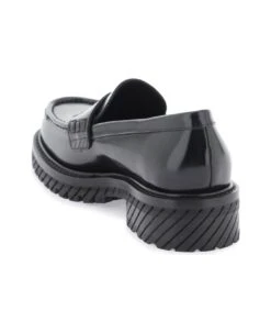 Off-White Leather Mocassins -Urban Shoes World 0aea9f3d44b5c5dd790abb651dba54fe