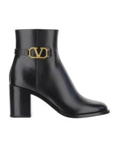 Valentino Garavani 75mm Calfskin Signature Vlogo Boot