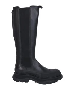 Alexander McQueen High Tread Black Boots