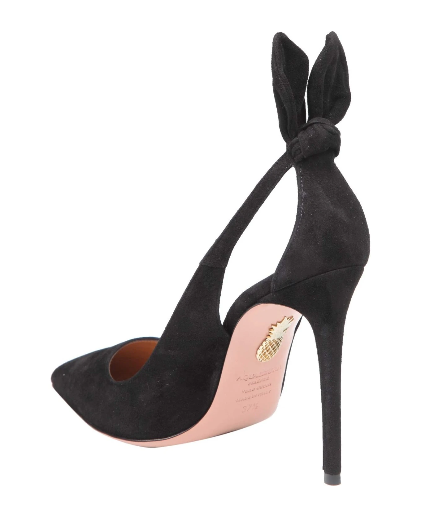 Aquazzura Deneuve Pump In Black Suede 4 Aquazzura Deneuve Pump In Black Suede - Image 4