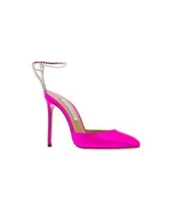 Aquazzura Fuchsia Pink 'ice' Pumps Satin Effect With Crystal Embellishment In Leather Woman -Urban Shoes World 10c38d99e6169fb65043da45da81ad89