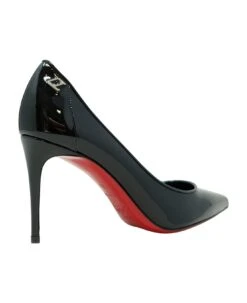 Christian Louboutin Black Patent Leather Sporty Kate 85 Pumps -Urban Shoes World 13d1a52b4b04cb8cfcf8843f6298ca07