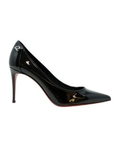 Christian Louboutin Black Patent Leather Sporty Kate 85 Pumps