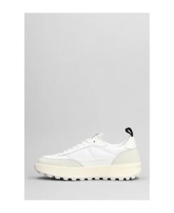 D.A.T.E. Kdue Mono Sneakers In White Suede And Fabric -Urban Shoes World 191995b7cbbcb5cb08855c5b8e93a6c5