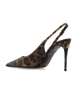 Dolce & Gabbana Leopard Print Slingaback Pumps -Urban Shoes World 198b02414062d4275db9e9b70a5df5d4