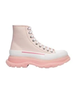 Alexander McQueen Leather Hight-top Sneakers