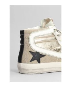 Golden Goose Slide Sneakers In Platinum Leather -Urban Shoes World 1c9db28a899e6cf3c7133a6cc717f1d4