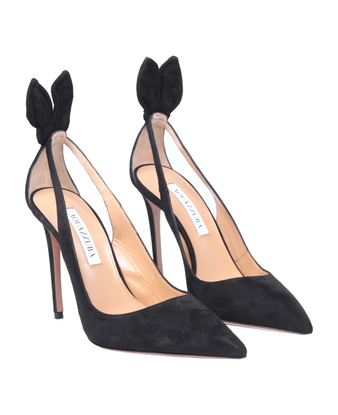 Aquazzura Deneuve Pump In Black Suede 2 Aquazzura Deneuve Pump In Black Suede - Image 2