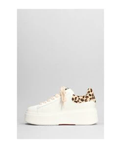 Ash Mobyanim Sneakers In White Leather -Urban Shoes World 1dfd767355ce0c4d57a63516aba96518