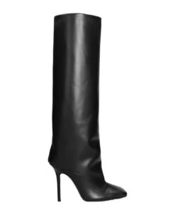 Sienna High Heels Boots In Black Leather