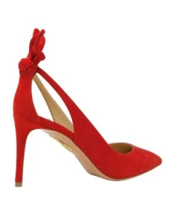 Aquazzura Red Suede Bow Tie Pump 85 Pumps -Urban Shoes World 1eea5197cd8f0d86af2d4ef5843d0a0e