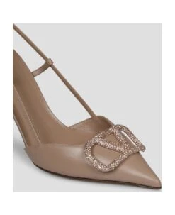 Valentino Garavani Vlogo Signature Slingback Pumps -Urban Shoes World 215d15b02a6306daaf63ae4113336918
