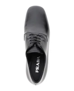 Prada Leather Platform Loafers -Urban Shoes World 280994cea90c466da1bc302f08a919ce