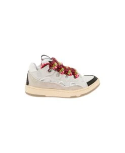 'curb' Sneaker In Leather Multicolor Woman Lanvin
