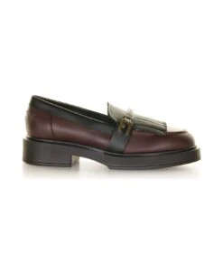 Furla Chianti Leather Loafer With Fringes