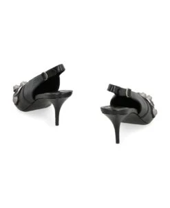 Balenciaga Cagole Leather Slingback Pumps -Urban Shoes World 2b79e1d4ad601e0d7f33145197a824a6