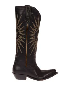 Golden Goose Wish Star Leather Upper With Embroidery