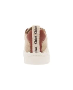 Chloé 'lauren' Beige Low Top Sneakers With Logo Detail And Brown Leather Trim In Canvas Woman -Urban Shoes World 2e13d62cd684e5bc696503b801e56d5d