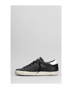 Golden Goose Superstar Sneakers In Black Leather -Urban Shoes World 2fc29f5c8dffcc835d48aeaea77a83ac