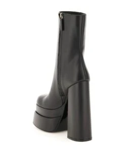 Versace Intrico Double Platform Ankle Boots -Urban Shoes World 329b75dee5536eac4cfbd6f359909332