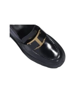 Tod's T-plaque Block Heel Loafers -Urban Shoes World 3610926e734af3dd32a38a34efb11e3a