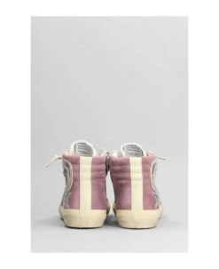Golden Goose Slide Sneakers In Viola Suede -Urban Shoes World 376e862686f2d7b413768ffd3fc885b8