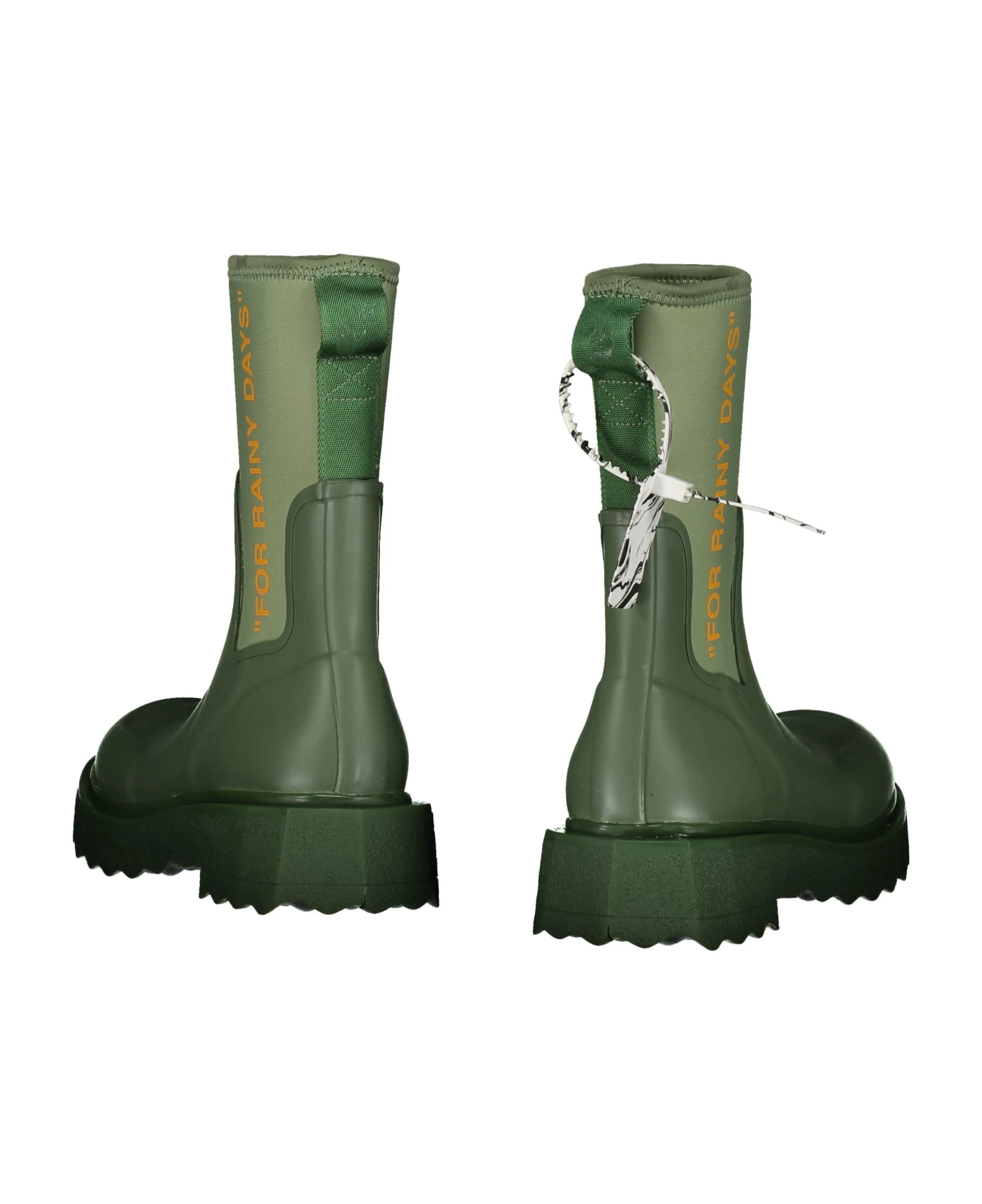 Off-White Rubber And Neoprene Rain Boots 3 Off-White Rubber And Neoprene Rain Boots - Image 3