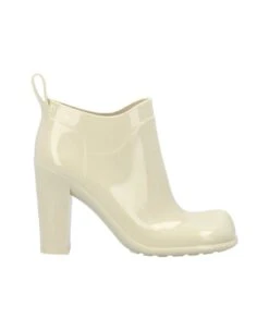Bottega Veneta Shine Square Toe Ankle Rain Boots