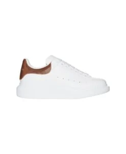 Alexander McQueen White And Caramel Oversized Sneakers