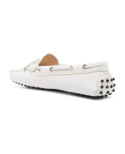 Tod's White Gommino Driving Shoes -Urban Shoes World 3c256b9896a282ebbb003217b7472cd0