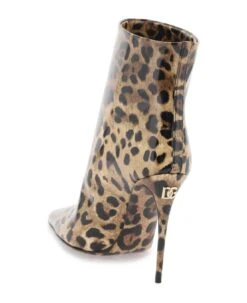 Dolce & Gabbana Glossy Leather Ankle Boots -Urban Shoes World 3c50406b53bd8a5492203ffe2efa3278