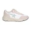 Golden Goose Sneakers Running Sole In White And Nude Leather