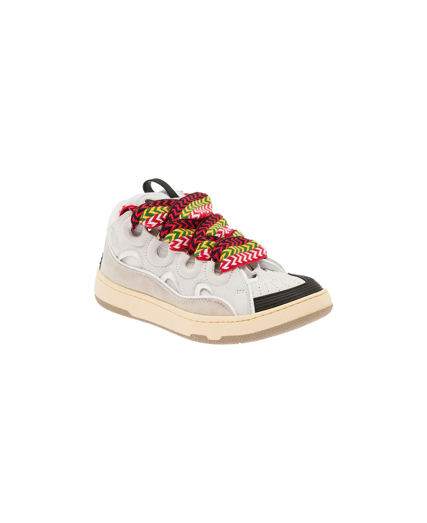 'curb' Sneaker In Leather Multicolor Woman Lanvin 2 'curb' Sneaker In Leather Multicolor Woman Lanvin - Image 2
