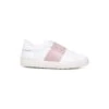 Valentino Garavani Open Whie, Pink Leather Sneakers