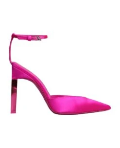 Perine Pumps In Fuxia Satin