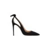 Aquazzura Woman's Black Suede Pumps With Bow Detail
