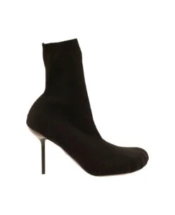 Balenciaga 'anatomic' Black Ankle Boots With Five Finger Shape In Stretch Polyamide Woman