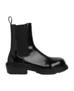 Bottega Veneta Gloss Vinyl Chelsea Ankle Boot