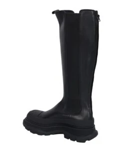 Alexander McQueen High Tread Black Boots -Urban Shoes World 4f3228fd715ec310b458597b85ab2355