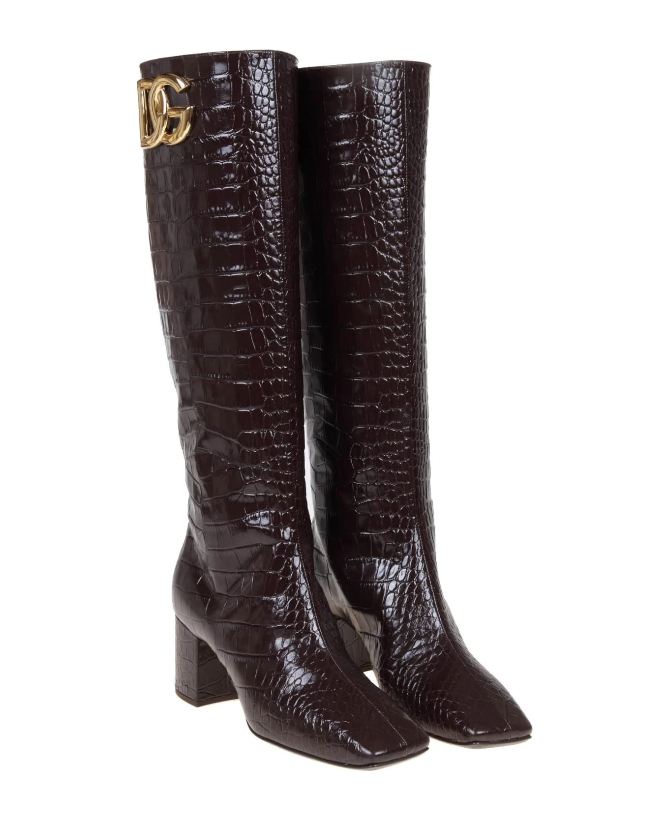 Dolce & Gabbana Boots In Coconut Print Leather 2 Dolce & Gabbana Boots In Coconut Print Leather - Image 2