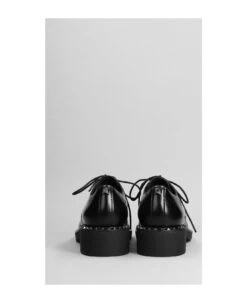Ash Freak Lace Up Shoes In Black Leather -Urban Shoes World 528993b0caf30e8766fc08ebb74b0949