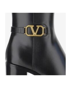 Valentino Garavani 75mm Calfskin Signature Vlogo Boot 9 Valentino Garavani 75mm Calfskin Signature Vlogo Boot -Urban Shoes World 545576eef45b327b22acdee539865d38