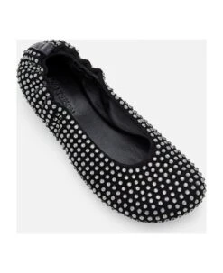 Suede And Crystals Ballerina -Urban Shoes World 54f36225ef26c4f45acb248147c786d4