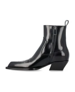 Off-White Western Blade Ankle Boots -Urban Shoes World 578f7d608404d08020b81f31c1087f9a