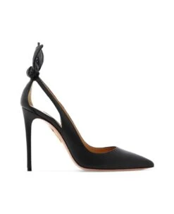 Aquazzura Pointed Toe Bow Tie Pumps