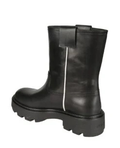 Miu Miu Classic Logo Patched Boots -Urban Shoes World 5af231b1209b55faa038b98aa516405f