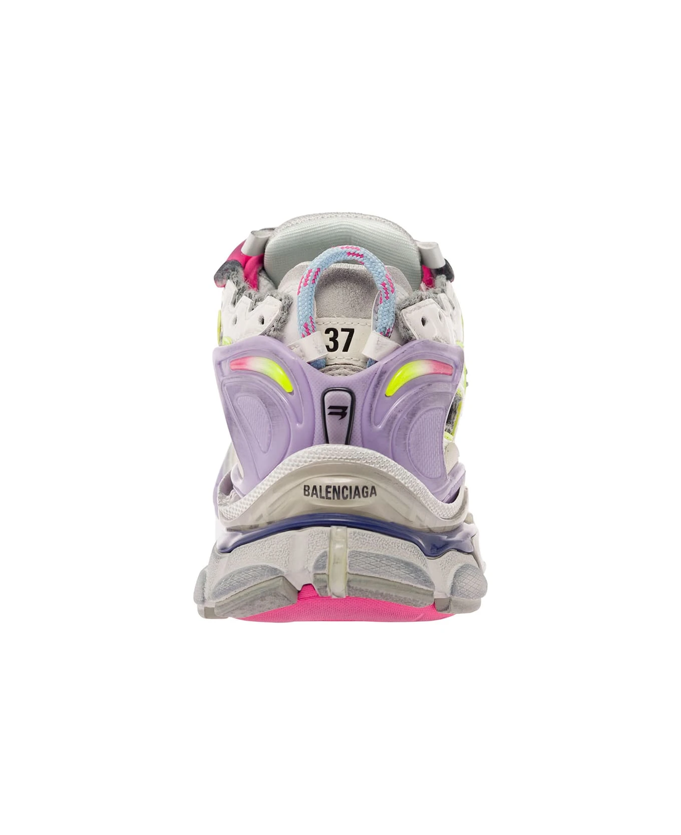 Balenciaga 'runner' Multicolor Sneakers With Mesh Details In A Mix Of Materials Woman 4 Balenciaga 'runner' Multicolor Sneakers With Mesh Details In A Mix Of Materials Woman - Image 4